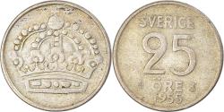 World Coins - Coin, Sweden, 25 Öre, 1955