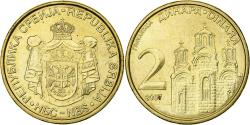 World Coins - Serbia, 2 Dinara, 2007, Nickel-brass, , KM:46