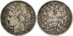 World Coins - France, Cérès, 2 Francs, 1872, Bordeaux, , Silver, KM:817.2,Gadoury 530