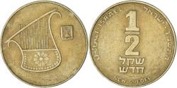 World Coins - Coin, Israel, 1/2 New Sheqel, 1986