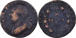 World Coins - France, Louis XVI, 12 deniers François, 1792 / AN 4, Montpellier, Copper