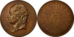 World Coins - France, Medal, Chanson, Pierre-Jean de Béranger, 1833, David, , Bronze