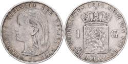 World Coins - Netherlands, Wilhelmina I, Gulden, 1897, Silver, , KM:117