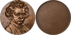 World Coins - France, Medal, Beethoven, Bronze, Auguste Coutin,