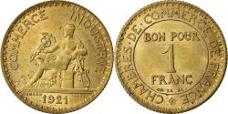 World Coins - Coin, France, Chambre de commerce, Franc, 1921, Paris,