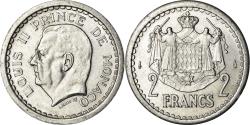World Coins - Coin, Monaco, Louis II, 2 Francs, Undated (1943), , Aluminum, KM:121