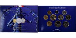 World Coins - France, Coffret 1 c. à 20 frs., 2000, Monnaie de Paris, BU,
