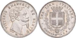 World Coins - Provisional Government of Tuscany, Vittorio Emanuele II, 1 Lira, 1860, Firenze