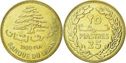 World Coins - Coin, Lebanon, 25 Piastres, 1980, , Nickel-brass, KM:E13