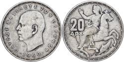 World Coins - Greece, Pavel I, 20 Drachmai, 1960, Silver, , KM:85
