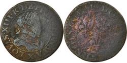World Coins - Coin, France, Louis XIII, Double tournois, buste laurée et cuirassé, Double