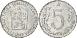 World Coins - Coin, Czechoslovakia, 5 Haleru, 1963, , Aluminum, KM:53