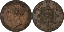 World Coins - Jersey, Victoria, 1/26 Shilling, 1858, Copper, , KM:3