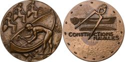 World Coins - France, Medal, Danaos, Constructions Navales, 1978, Bronze, Guiraud,
