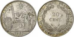 World Coins - French Indo-China, 20 Cents, 1937, Paris, Silver, , Lecompte:236