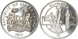 World Coins - Coin, Sierra Leone, Dollar, 2012, British Royal Mint, Discipline Olympique -