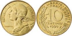 World Coins - France, 10 Centimes, Marianne, 1990, Paris, Aluminum-Bronze,