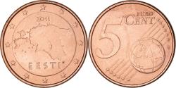 World Coins - Estonia, 5 Euro Cent, 2011, Vantaa, , Copper Plated Steel, KM:63