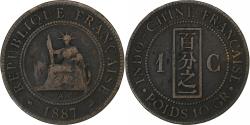 World Coins - French Indo-China, Cent, 1887, Paris, Bronze, , KM:1