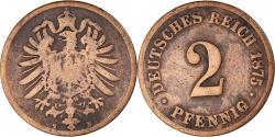 World Coins - Coin, GERMANY - EMPIRE, Wilhelm I, 2 Pfennig, 1875, Hannover, , Copper