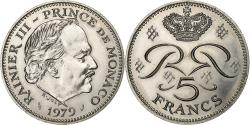 World Coins - Monaco, Rainier III, 5 Francs, 1979, Copper-nickel, , Gadoury:153