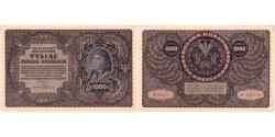 World Coins - Poland, 1000 Marek, 1919-08-23, AU(55-58)