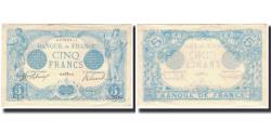 World Coins - France, 5 Francs, 5 F 1912-1917 ''Bleu'', 1914, AU(55-58), Fayette:2.22, KM:70