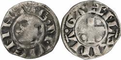 World Coins - Archbishopric of Vienne, Denier, ca. 1200-1250, Vienne, Billon,