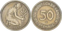 World Coins - Coin, GERMANY - FEDERAL REPUBLIC, 50 Pfennig, 1949, Hambourg,