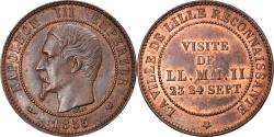 World Coins - France, Token, Napoléon III, Visite impériale à Lille, 1853, Module de 10