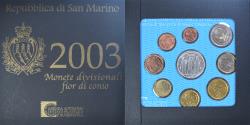 World Coins - San Marino, Euro-Set, 2003, Rome, 1 cent to 5 euro,
