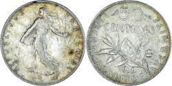 World Coins - Coin, France, Semeuse, 50 Centimes, 1918, Paris, , Silver, KM:854