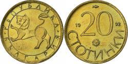 World Coins - Bulgaria, 20 Stotinki, 1992, Nickel-brass, , KM:200