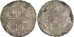 World Coins - France, Louis XIV, Quinzain aux 8 L, 1692, La Rochelle, Billon,