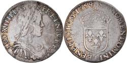 World Coins - Coin, France, Louis XIV, 1/2 Écu à la mèche longue, 1/2 Ecu, 1654, Limoges
