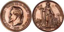 World Coins - France, Medal, Napoléon III, Visite à Lille, 1867, Copper, Chaplain,
