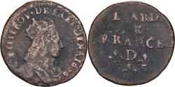 World Coins - France, Louis XIV, Liard, Liard de France au buste juvénile, deuxième type