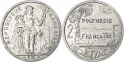 World Coins - French Polynesia, 2 Francs, 1988, Paris, Aluminum, , Lecompte:39, KM:10