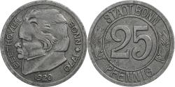 World Coins - Germany, Stadt Bonn, 25 Pfennig, 1920, Beethoven, , Iron
