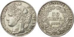 World Coins - Coin, France, Cérès, 50 Centimes, 1882, Paris, , Silver, KM:834.1