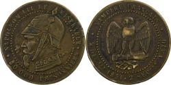 World Coins - France, Napoleon III, 5 Centimes, 1870, Paris, Satirique, Bronze,