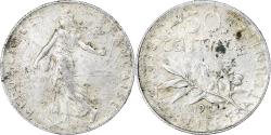 World Coins - France, 50 Centimes, Semeuse, 1916, Paris, Silver, , Gadoury:420