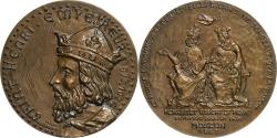World Coins - France, Medal, saint Henri empereur, 1973, Bronze, Landry,