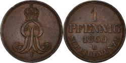 World Coins - Coin, German States, HANNOVER, Georg V, Pfennig, 1860, , Copper, KM:233
