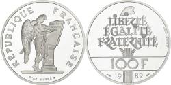 World Coins - France, 100 Francs, Human rights, 1989, MDP, Proof, Silver, , KM:970a
