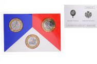 World Coins - Coin, France, Coffret triptyque 3 x 10 frs., 1989, MDP, FDC, 634/2000
