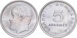 World Coins - Greece, 5 Drachmes, 1984, Athens, Proof, , Copper-nickel, KM:131