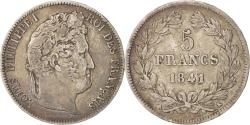 World Coins - Coin, France, Louis-Philippe, 5 Francs, 1841, Bordeaux, , Silver
