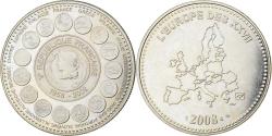 World Coins - France, Medal, L'Europe des XXVII, Veme République, 2008, Copper-nickel