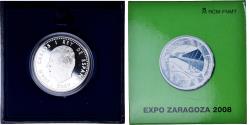 World Coins - Spain, 10 Euro, 2007, Zaragoza Expo 2008.BE, , Silver, KM:1141